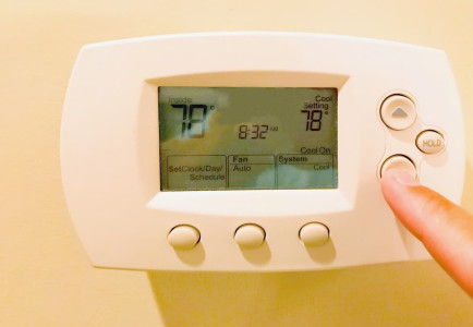 El Paso Thermostat set to cool